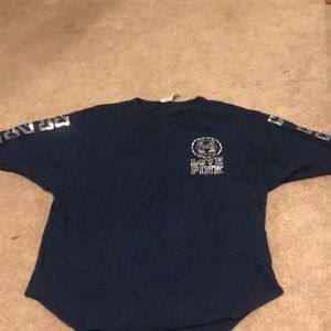 Navy Blue Pink Shirt